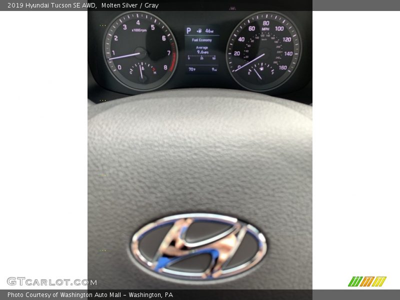 Molten Silver / Gray 2019 Hyundai Tucson SE AWD