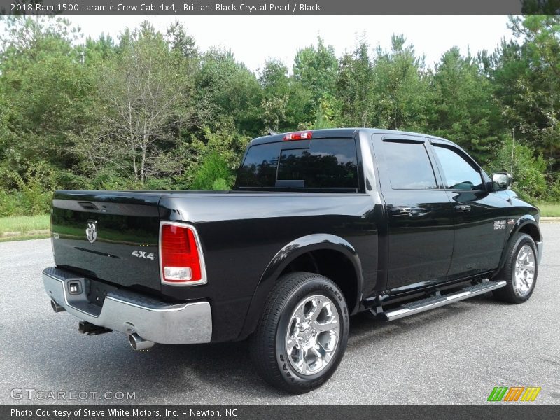 Brilliant Black Crystal Pearl / Black 2018 Ram 1500 Laramie Crew Cab 4x4