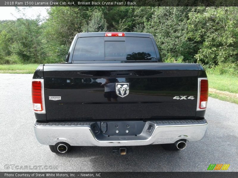 Brilliant Black Crystal Pearl / Black 2018 Ram 1500 Laramie Crew Cab 4x4