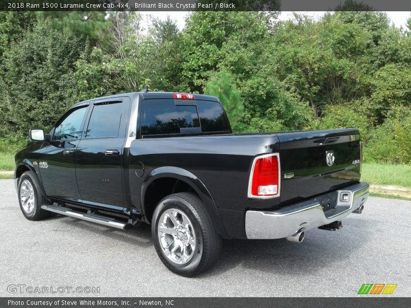 Brilliant Black Crystal Pearl / Black 2018 Ram 1500 Laramie Crew Cab 4x4