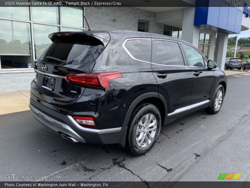 Twilight Black / Espresso/Gray 2020 Hyundai Santa Fe SE AWD