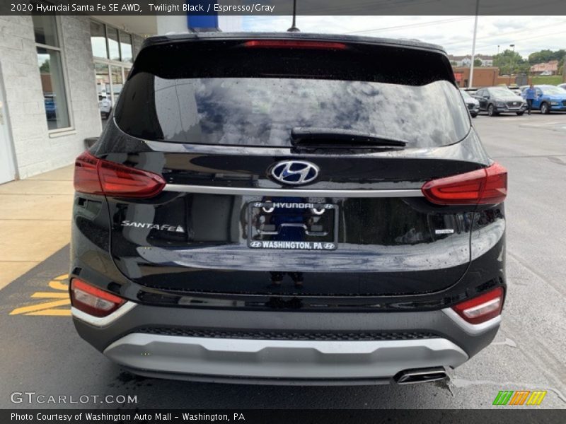 Twilight Black / Espresso/Gray 2020 Hyundai Santa Fe SE AWD