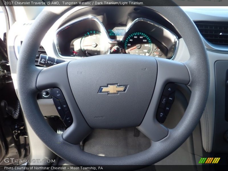 Tungsten Metallic / Dark Titanium/Light Titanium 2017 Chevrolet Traverse LS AWD