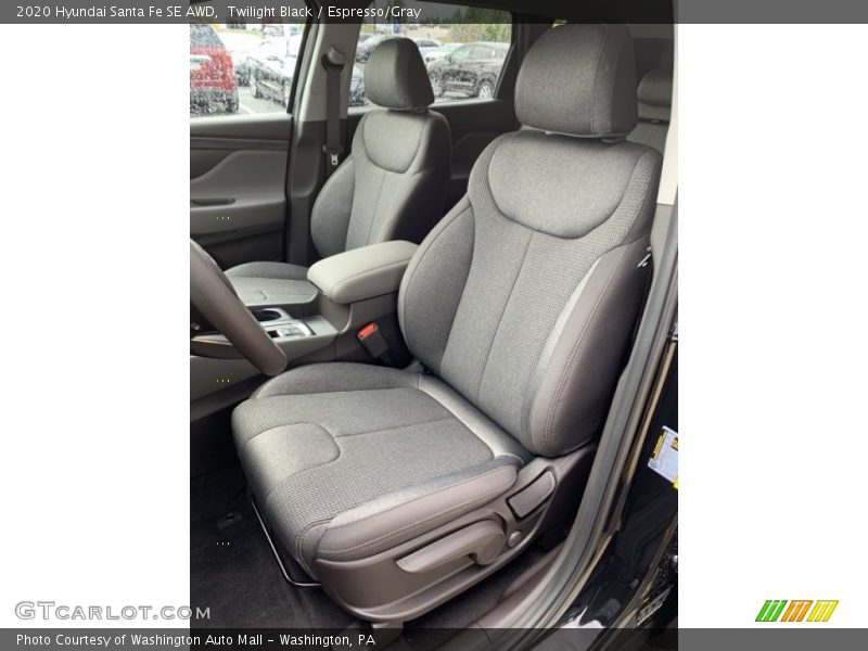  2020 Santa Fe SE AWD Espresso/Gray Interior