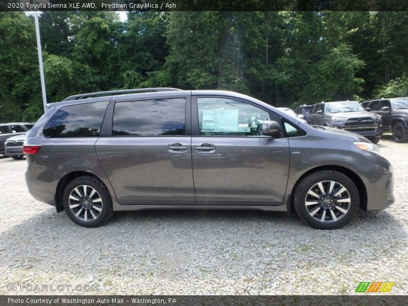 Predawn Gray Mica / Ash 2020 Toyota Sienna XLE AWD