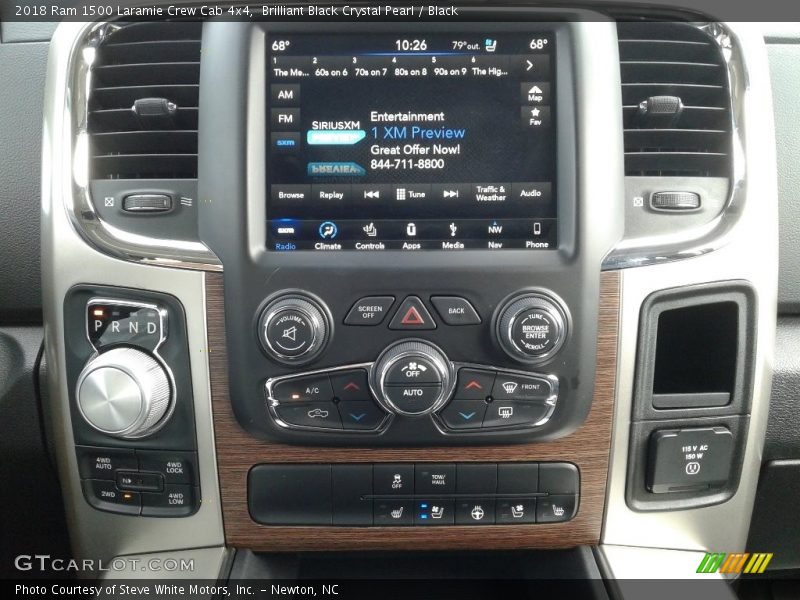 Brilliant Black Crystal Pearl / Black 2018 Ram 1500 Laramie Crew Cab 4x4
