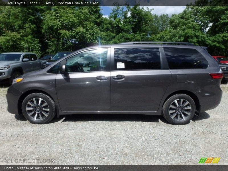 Predawn Gray Mica / Ash 2020 Toyota Sienna XLE AWD