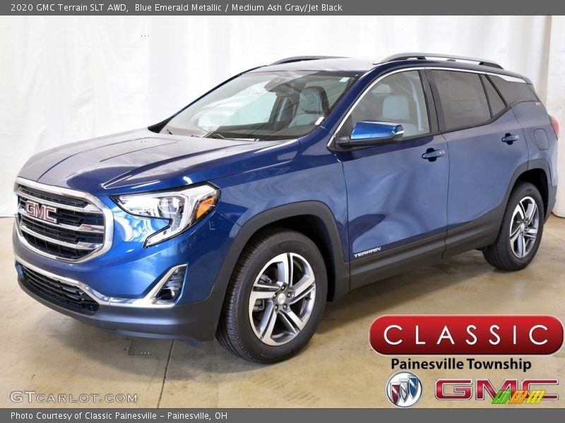 Blue Emerald Metallic / Medium Ash Gray/Jet Black 2020 GMC Terrain SLT AWD