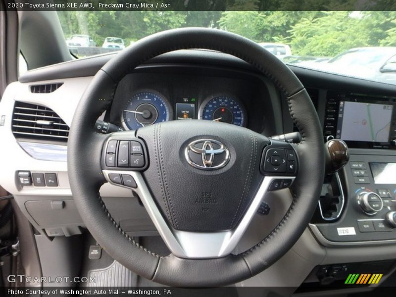 Predawn Gray Mica / Ash 2020 Toyota Sienna XLE AWD