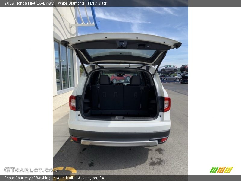 White Diamond Pearl / Black 2019 Honda Pilot EX-L AWD