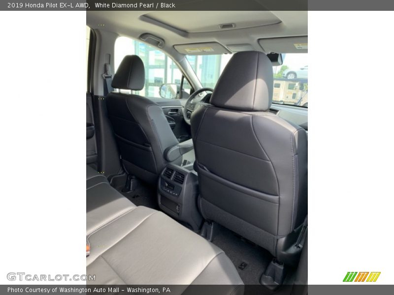 White Diamond Pearl / Black 2019 Honda Pilot EX-L AWD