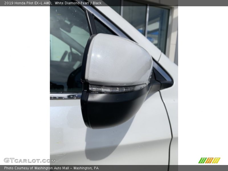 White Diamond Pearl / Black 2019 Honda Pilot EX-L AWD