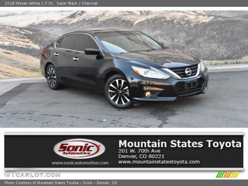 Super Black / Charcoal 2018 Nissan Altima 2.5 SV