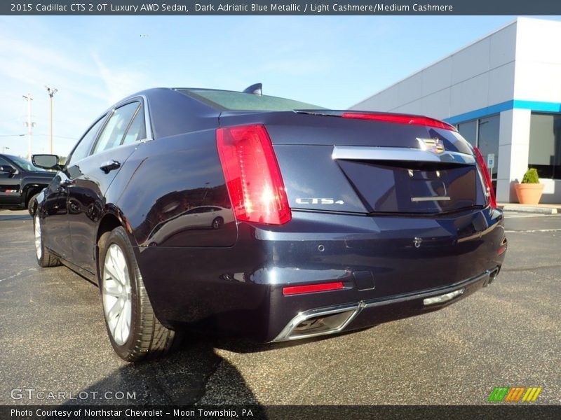 Dark Adriatic Blue Metallic / Light Cashmere/Medium Cashmere 2015 Cadillac CTS 2.0T Luxury AWD Sedan