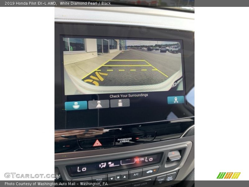 White Diamond Pearl / Black 2019 Honda Pilot EX-L AWD