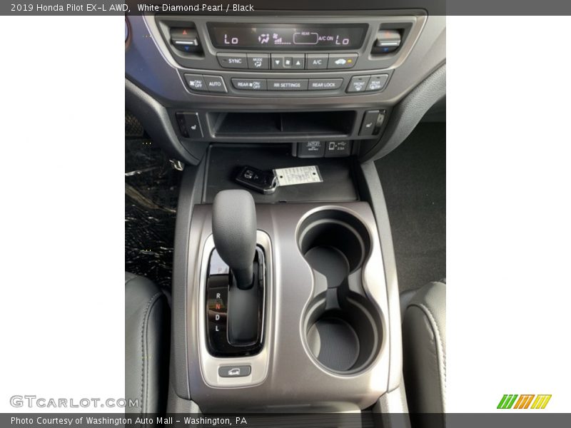 White Diamond Pearl / Black 2019 Honda Pilot EX-L AWD
