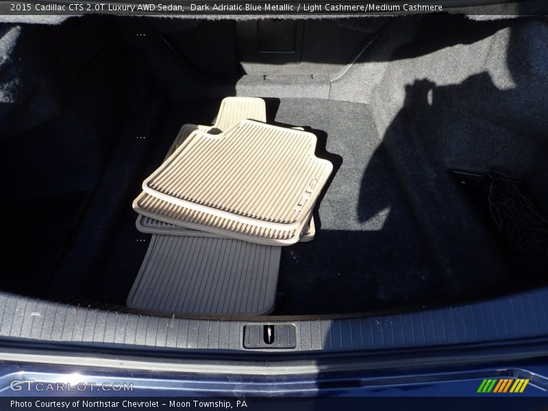 Dark Adriatic Blue Metallic / Light Cashmere/Medium Cashmere 2015 Cadillac CTS 2.0T Luxury AWD Sedan