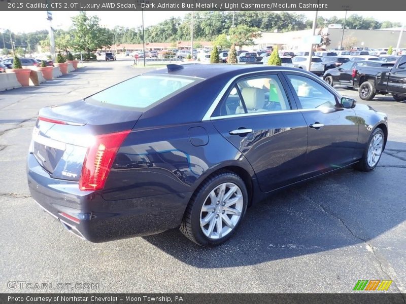 Dark Adriatic Blue Metallic / Light Cashmere/Medium Cashmere 2015 Cadillac CTS 2.0T Luxury AWD Sedan