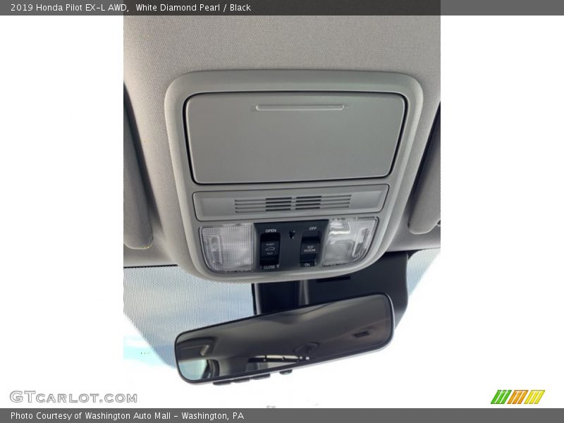 White Diamond Pearl / Black 2019 Honda Pilot EX-L AWD