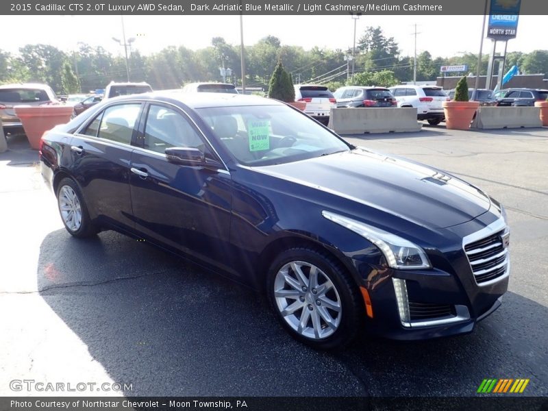 Dark Adriatic Blue Metallic / Light Cashmere/Medium Cashmere 2015 Cadillac CTS 2.0T Luxury AWD Sedan