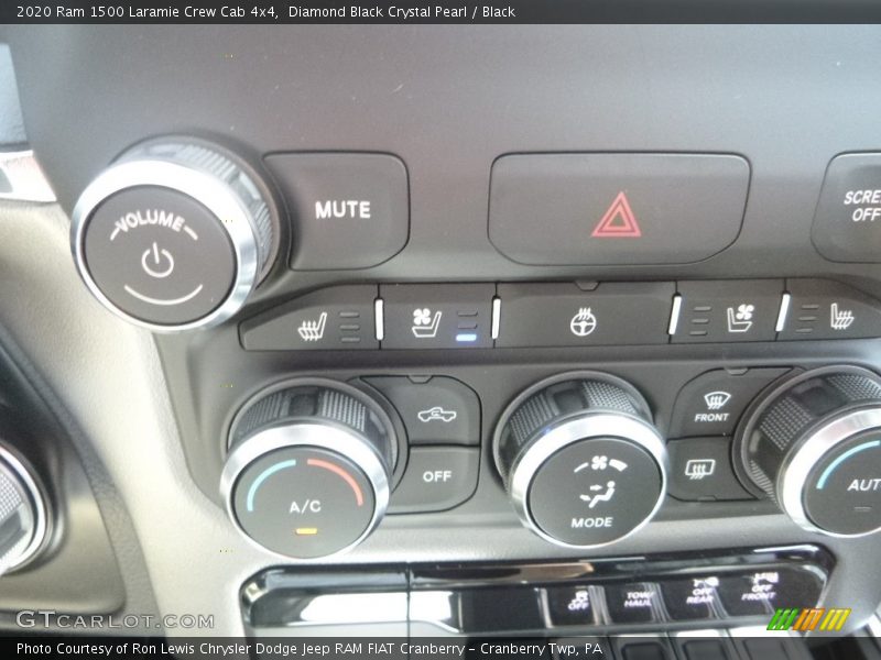 Controls of 2020 1500 Laramie Crew Cab 4x4