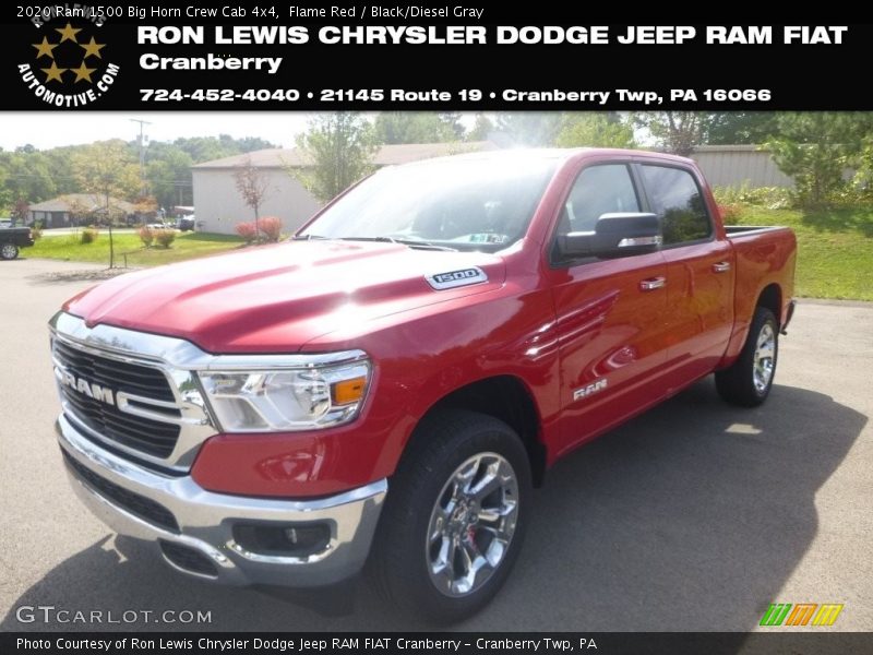 Flame Red / Black/Diesel Gray 2020 Ram 1500 Big Horn Crew Cab 4x4