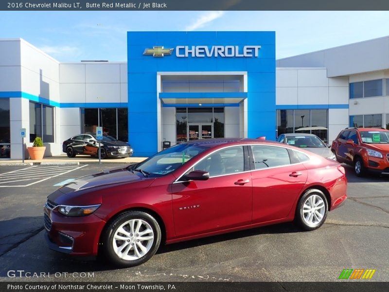 Butte Red Metallic / Jet Black 2016 Chevrolet Malibu LT