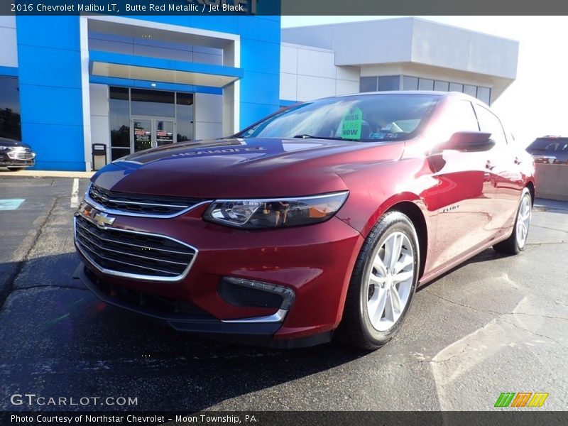 Butte Red Metallic / Jet Black 2016 Chevrolet Malibu LT