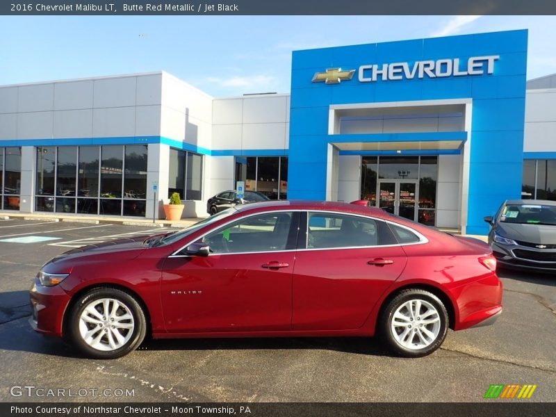 Butte Red Metallic / Jet Black 2016 Chevrolet Malibu LT