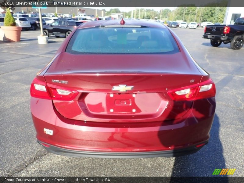Butte Red Metallic / Jet Black 2016 Chevrolet Malibu LT