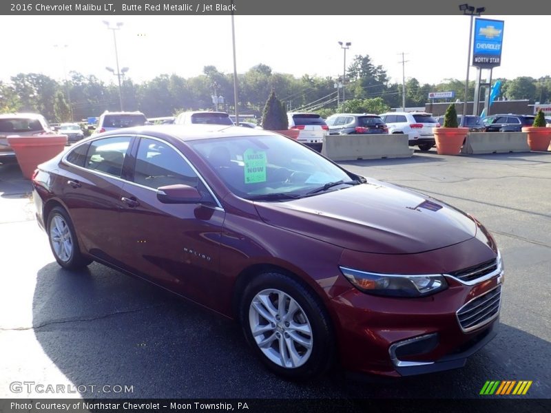 Butte Red Metallic / Jet Black 2016 Chevrolet Malibu LT