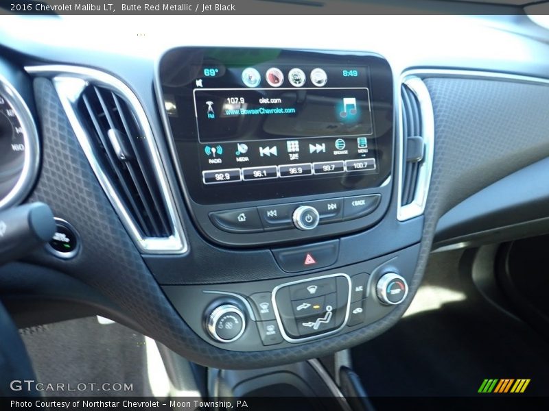 Butte Red Metallic / Jet Black 2016 Chevrolet Malibu LT
