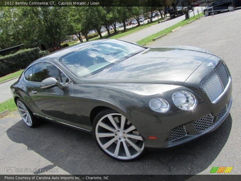 Cypress Metallic / Linen 2012 Bentley Continental GT