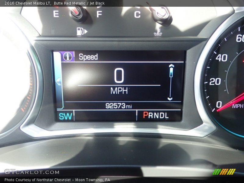 Butte Red Metallic / Jet Black 2016 Chevrolet Malibu LT