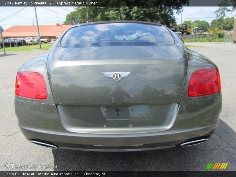 Cypress Metallic / Linen 2012 Bentley Continental GT