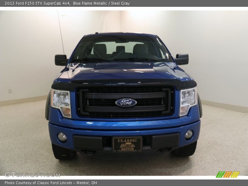 Blue Flame Metallic / Steel Gray 2013 Ford F150 STX SuperCab 4x4