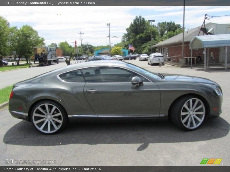 Cypress Metallic / Linen 2012 Bentley Continental GT