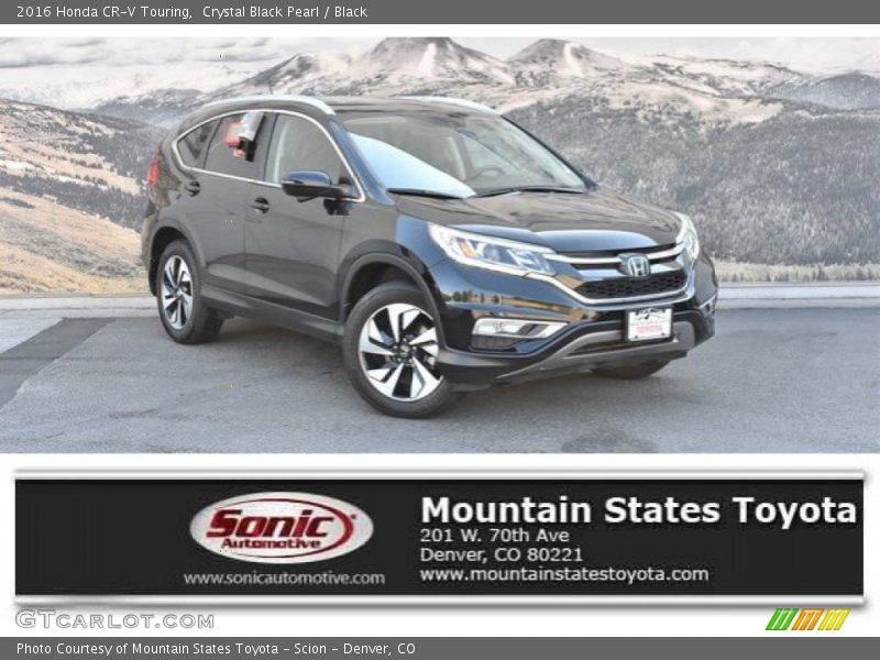 Crystal Black Pearl / Black 2016 Honda CR-V Touring