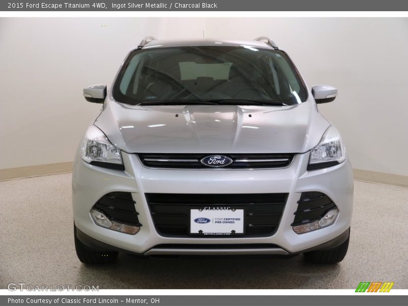 Ingot Silver Metallic / Charcoal Black 2015 Ford Escape Titanium 4WD
