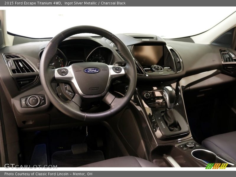 Ingot Silver Metallic / Charcoal Black 2015 Ford Escape Titanium 4WD