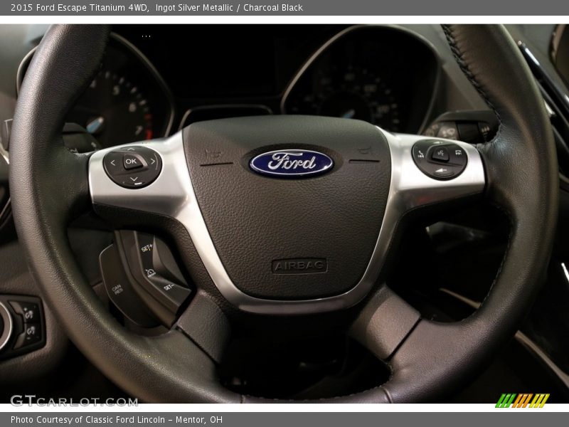 Ingot Silver Metallic / Charcoal Black 2015 Ford Escape Titanium 4WD