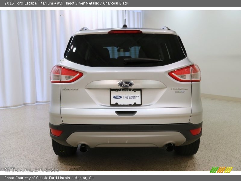 Ingot Silver Metallic / Charcoal Black 2015 Ford Escape Titanium 4WD