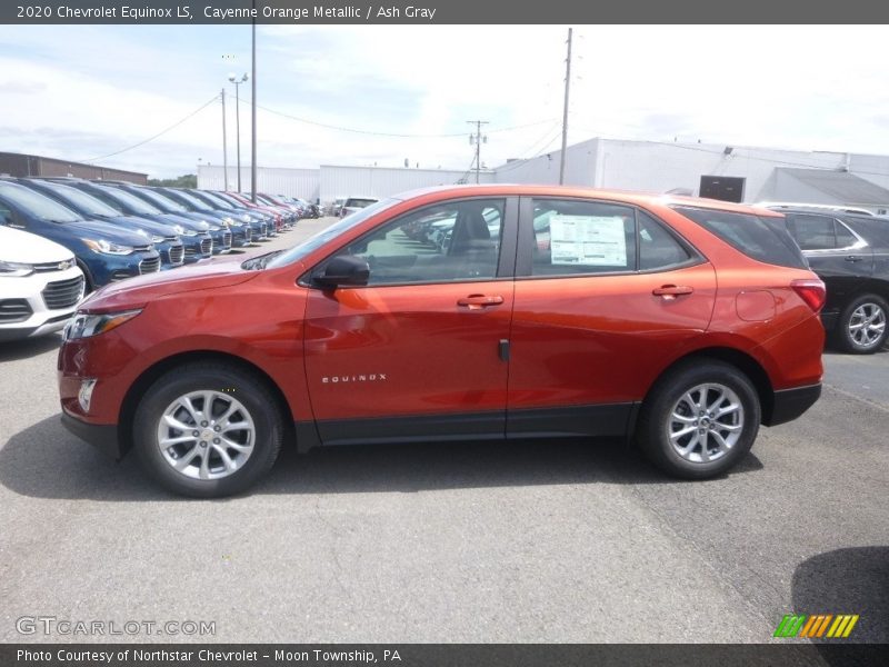 Cayenne Orange Metallic / Ash Gray 2020 Chevrolet Equinox LS