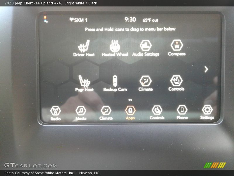 Bright White / Black 2020 Jeep Cherokee Upland 4x4