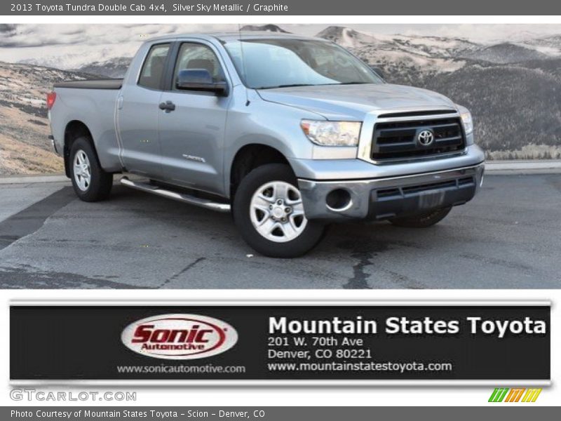Silver Sky Metallic / Graphite 2013 Toyota Tundra Double Cab 4x4