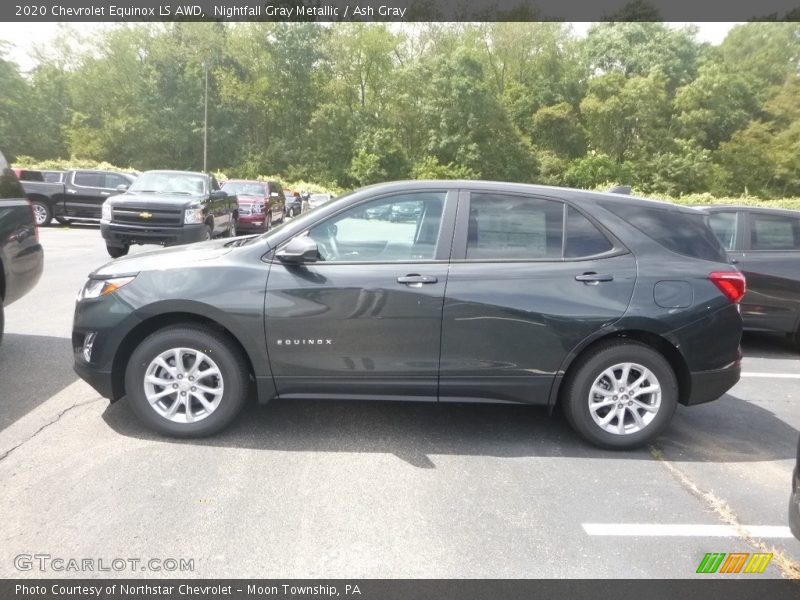 Nightfall Gray Metallic / Ash Gray 2020 Chevrolet Equinox LS AWD