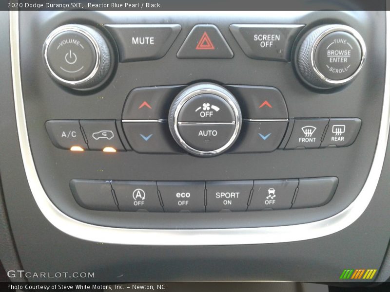 Controls of 2020 Durango SXT