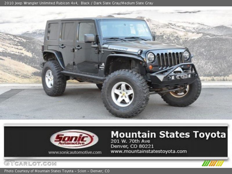 Black / Dark Slate Gray/Medium Slate Gray 2010 Jeep Wrangler Unlimited Rubicon 4x4
