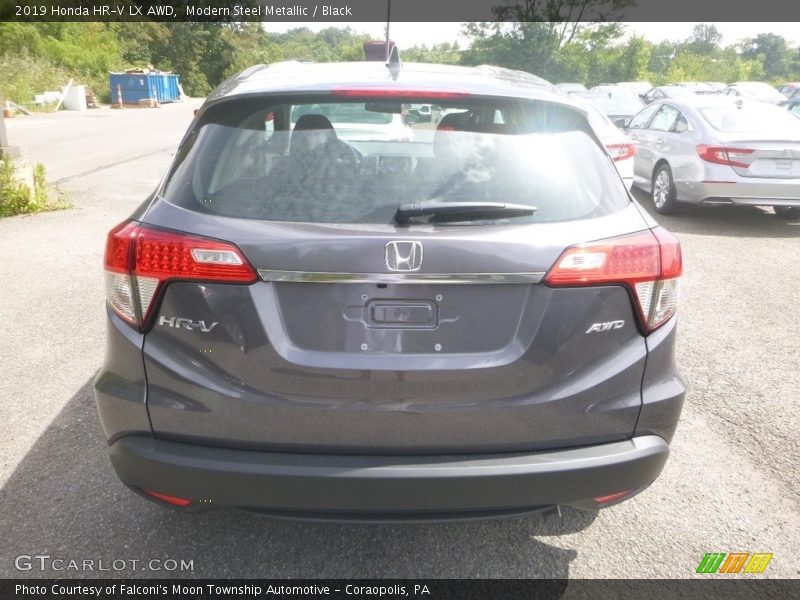 Modern Steel Metallic / Black 2019 Honda HR-V LX AWD
