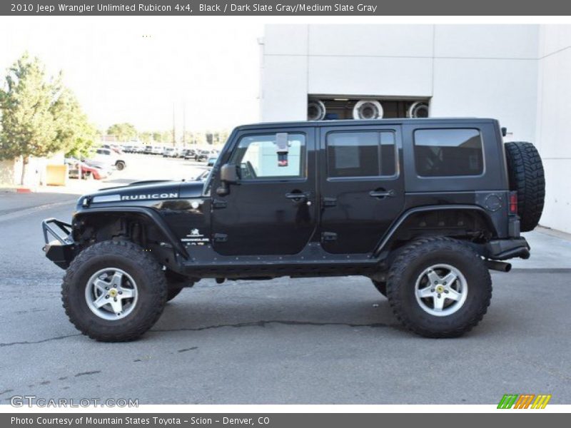 Black / Dark Slate Gray/Medium Slate Gray 2010 Jeep Wrangler Unlimited Rubicon 4x4
